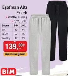 EŞOFMAN ALTI ERKEK EŞOFMAN ALTI ERKEK